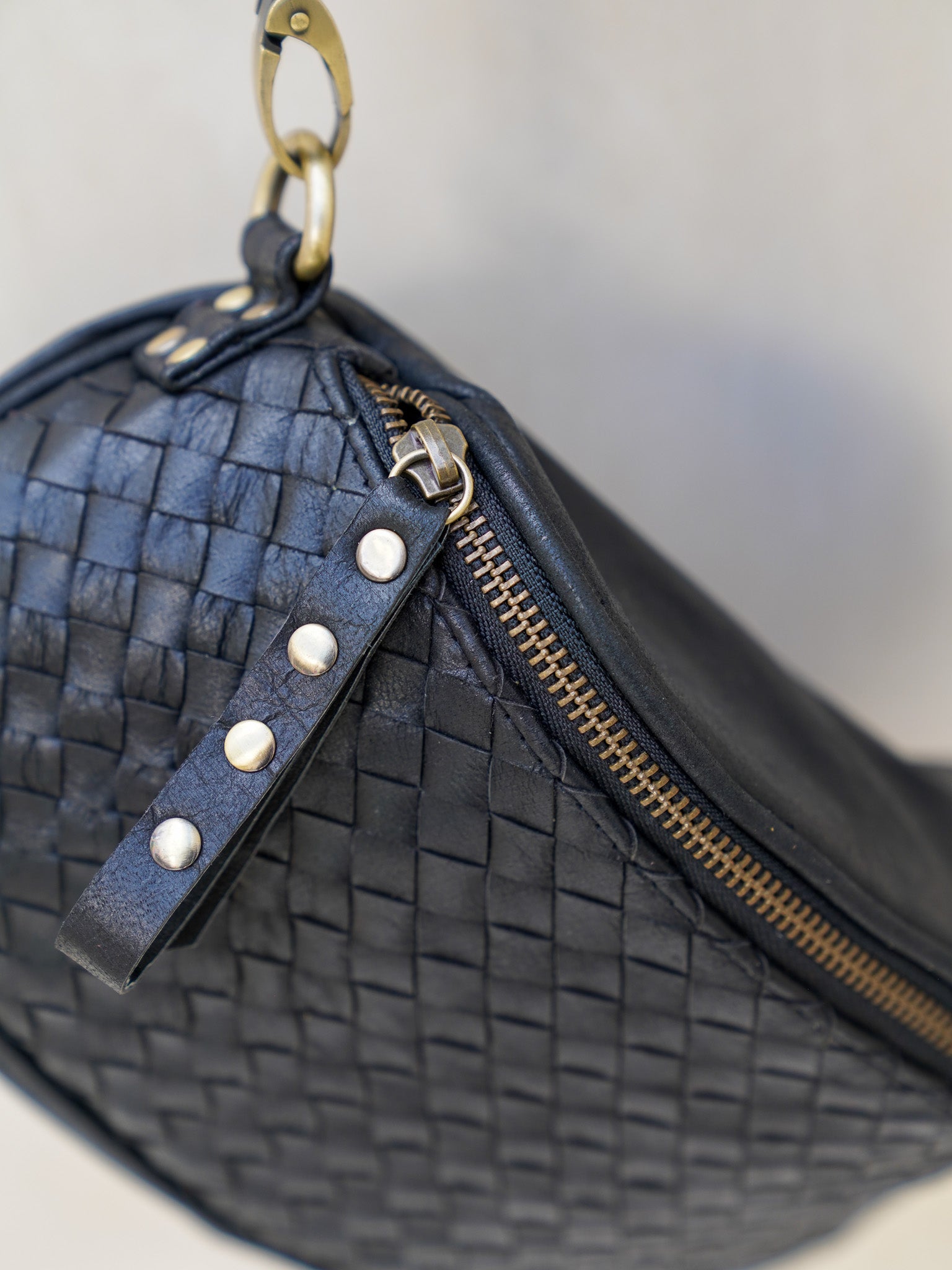 MAIA BLACK WAIST BAG