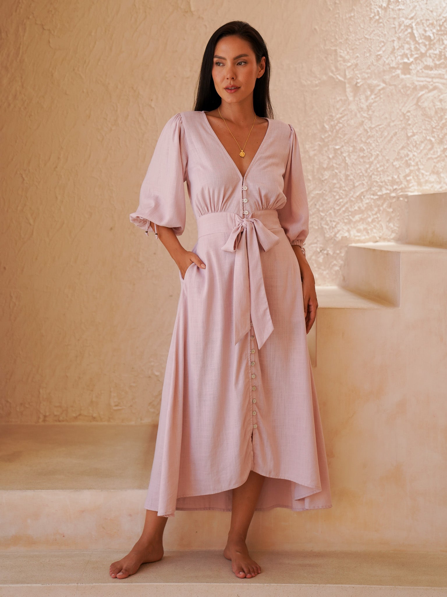 SKYE DRESS ROSE